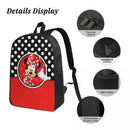 Ljojo Minnie Mouse Mickey Backpack Set with Lunch Box for Students