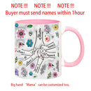 Ljojo 3D Flowers Name Mug for Mother's Day Gifts