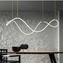 Modern Long Hose LED Ceiling Chandelier for Dining Kitchen Bar Pendant Lighting by Ljojo