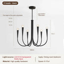 Vintage Chandelier Dining Living Room Luxury Suspension Hanging Light Fixture E14 Bulb by Ljojo