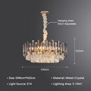 Modern Luxury Crystal LED Pendant Lights Chandelier Lighting for Villa Living Dining Room by Ljojo