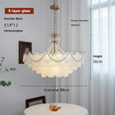 Ljojo French Cream Style Crystal Chandelier Living Room Light Luxury LED Lighting