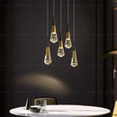 Ljojo Light Luxury Villa Crystal Chandelier Spiral Staircase LED Chandelier