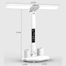 Ljojo LED Desk Lamp: Dimmable 2 Heads, 180° Rotate, Foldable, Eye Protection