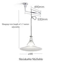 Ljojo Magnolia Glass Pendant Light - Modern LED Bedroom Dining Lamp
