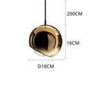 Modern Gold LED Pendant Lights Kitchen Fixtures Luxe Dining Room Chandelier Ljojo