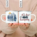 Enamel Mountain Mug with Handle by Ljojo. Best Camping Gift for Outdoor Lovers