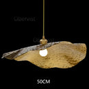 Ljojo Zen Lotus Leaf Pendant Iron Art Tea Table Light Fixture Zen Intention Decor