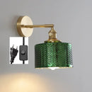 Green Glass Modern Wall Lamp Sconce with LED Light - Ljojo