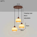 Ljojo Medieval Style Bedroom Chandelier Retro Pendant Lighting