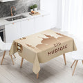 Elegant Ramadan Calligraphy Tablecloth by Ljojo