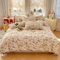 Ljojo 2025 Spring Summer Quilt Cover Set 13070 High-Count Cotton Bedding