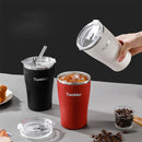 Ljojo 500ml Stainless Steel Thermal Coffee Mug Insulated Water Cup Double Wall Drinkware