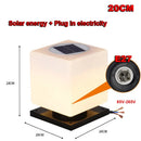 E27 LED Solar Light Energy Pillar for Fence Wall Outdoor Lighting by Ljojo
