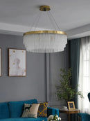 Ljojo Luxury Twisted Crystal Ceiling Chandelier for Dining Living Room