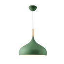 Nordic Colored Chandelier Wooden Pendant Light LED Lamp Single Head Aluminum Children Room Ljojo