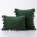 Black Tassel Pillowcases by Ljojo - Velvet Holiday Home Decoration Gift