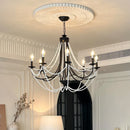 French Medieval Living Room Chandelier Rustic Minimalist Retro Master Bedroom Lighting Ljojo