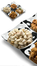 Ljojo Luxury Snack Plate for Fruit, Candy, Nuts & Dried Fruits