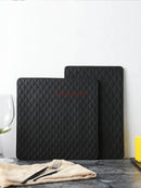 Ljojo Matte Geometric Diamond Square Bread Plate - Ideal for Dim Sum and Breakfast