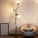 Ljojo 3-Head Lily Floor Lamp, 67 Inch Tall, Foot Switch, Elegant Home Decor