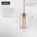 Ljojo Loft Glass Pendant Light for Kitchen Restaurant - Modern Nordic Industrial Decor