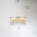 Ljojo Luxury Tassel Chandelier Pendant Lamp for Bedroom - Art Ceiling Hanging Light