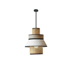 Ljojo Minimalist Cloth Rattan Pendant Lights for Living Room, Dining Room, Kitchen