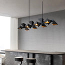 Modern Black Geometric Chandelier Lamp for Dining Room by Ljojo