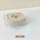 Ljojo Divided Lunch Box: Leakproof Portable Container for Salad, Fruit, and Bento