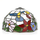 Ljojo 12" Scandinavian Stained Glass Cherry Blossoms Lampshade Retro Handmade Replacement