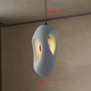 Ljojo Irregular Resin LED Hanging Lamp Wabi-sabi Nordic Creative Home Decoration LED