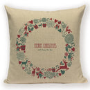 Elk Snowflake Santa Claus Gloves Christmas Pillowcase by Ljojo