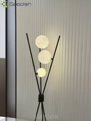 Modern Hand-Knitted Bubble Ball LED Floor Lamp for Bedroom Decor by Ljojo
