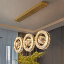 Ljojo Luxury Crystal Chandelier Pendant Light for Living & Dining Room