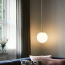 Ljojo LED Glass Ball Chandelier: Nordic Hanging Pendant Lamp for Dining, Bar, & Home Decor
