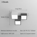 Ljojo Minimalist Bauhaus 3D LED Ceiling Lights for Living Room Decoration Chandelier