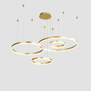 Ljojo Modern Acrylic LED Ring Chandelier for Home & Restaurant Decoration