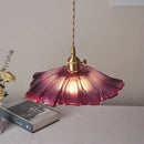 Nordic Purple Glass LED Pendant Lights - Elegant Chandelier for Kitchen & Dining Room by Ljojo
