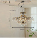 Ljojo Luxury Crystal Chandelier Pendant Light for Living Room