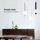 Ljojo Modern Minimalist LED Bedside Chandelier | Creative Light Luxury Hanging Wire Bedroom Decor