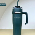 Ljojo Light Luxury Handle Cup: Insulated Straw Cup for Office, Travel, and Car
