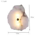 Ljojo Marble Wall Lamp: Modern Stone Light for Living Room and Hallway