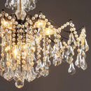 American Retro Crystal Pearl Lustre Chandeliers for Living Room by Ljojo