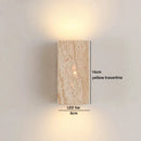 Ljojo Luxury LED Wall Lights Indoor Yellow Travertine Living Room Bedroom Lamp