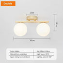LED Glass Ceiling Light Modern Milk White Ball Fixture for Bedroom Living Room by Ljojo