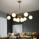 Modern Glass Ball LED Chandelier for Living Dining Room Kitchen Bedroom by Ljojo
