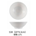 Ljojo Melamine Noodle Bowl Set - Japanese Style Ramen Bowls for Kitchen Tableware