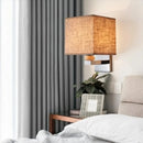 Ljojo Minimalist Fabric LED Wall Lamp for Bedroom and Living Room