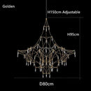 Ljojo Italian Minimalist LED Starry Sky Ceiling Pendant Light Chandelier Fixtures
